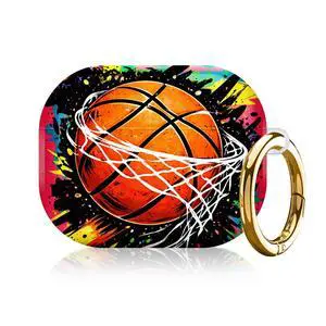 Compatible with AirPod Pro 3rd Gen(2025) Case,Protective Case for AirPod Pro 3rd Gen, Shockproof with Carabiner, Wireless Charging Compatible for Women Men(Basketball) Compatible with AirPod Pro 3rd Gen(2025) Case,Protective Case for AirPod Pro 3rd Gen, Shockproof with Carabiner, Wireless Charging Compatible for Women Men(Basketball)