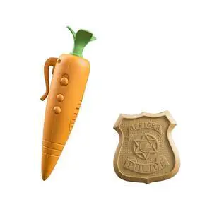 Zootopia Judy's Carrot Recorder and Badge Zootopia Judy's Carrot Recorder and Badge