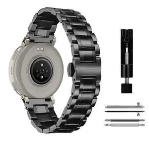 20mm Metal Band for Amazfit Active 3 Premium/Active 2 Square/Active2, Solid Stainless Steel Wristband, Strap Exquisite Replacement Band for Amazfit Cheetah 2 Pro/Cheetah Square - Black 20mm Metal Band for Amazfit Active 3 Premium/Active 2 Square/Active2, Solid Stainless Steel Wristband, Strap Exquisite Replacement Band for Amazfit Cheetah 2 Pro/Cheetah Square - Black