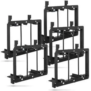 Low Voltage Mounting Bracket (3 Gang - 5 Pack), Low Voltage Mounting Bracket (Mounting Screws Included) for Telephone Wires, Network Cables, HDMI, Coaxial, and Speaker Cables Low Voltage Mounting Bracket (3 Gang - 5 Pack), Low Voltage Mounting Bracket (Mounting Screws Included) for Telephone Wires, Network Cables, HDMI, Coaxial, and Speaker Cables