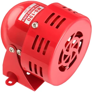 Alarm Sound Motor High Power Buzzer Siren DC 24V 120DB 2.20A MS-190 (24V DC) Alarm Sound Motor High Power Buzzer Siren DC 24V 120DB 2.20A MS-190 (24V DC)