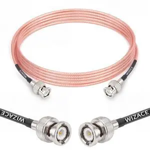 6ft BNC Male to Male Cable, RG316 Low Loss BNC Male to Male Extension Coax Cable for Antenna Analyzer, CB Radio, Security CCTV Camera 6ft BNC Male to Male Cable, RG316 Low Loss BNC Male to Male Extension Coax Cable for Antenna Analyzer, CB Radio, Security CCTV Camera