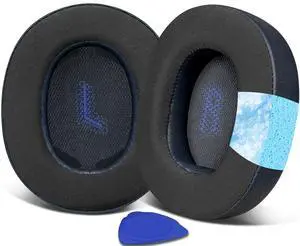 Cooling Gel Replacement Earpads for JBL E55BT(E55 BT) Over-Ear Wireless Headphones, Ear Pads Cushions with Noise Isolation Foam - Navy Blue Cooling Gel Replacement Earpads for JBL E55BT(E55 BT) Over-Ear Wireless Headphones, Ear Pads Cushions with Noise Isolation Foam - Navy Blue