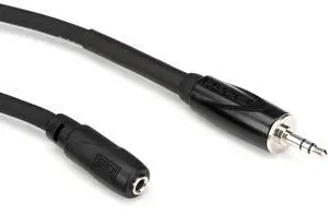 Black Series Headphone Extension Cable, 3.5mm TRS Male to Female, 25-Feet, 1/8-Inch Connector (RHC-25-3535) Black Series Headphone Extension Cable, 3.5mm TRS Male to Female, 25-Feet, 1/8-Inch Connector (RHC-25-3535)