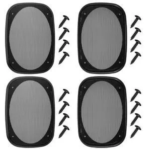 4 Pcs 6 x 9 Inch Speaker Grills Covers Car Speaker Cover Audio Guard Woofer Metal Grille Subwoofer Protector Plastic Frame with Metal Mesh 4 Pcs 6 x 9 Inch Speaker Grills Covers Car Speaker Cover Audio Guard Woofer Metal Grille Subwoofer Protector Plastic Frame with Metal Mesh