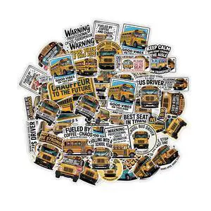 (1.5-2.5 Inch) 60Pcs School Bus Driver Stickers Pack, Funny Back to School | Decals Waterproof Vinyl for Laptop Water Bottle Phone Notebook Gifts for Drivers Teachers Kids (1.5-2.5 Inch) 60Pcs School Bus Driver Stickers Pack, Funny Back to School | Decals Waterproof Vinyl for Laptop Water Bottle Phone Notebook Gifts for Drivers Teachers Kids
