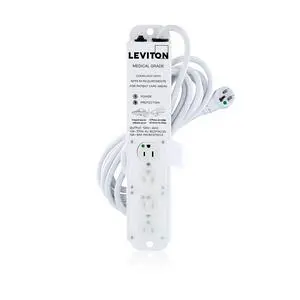 Medical Grade Surge Protective Power Strip, 15-Amp, 125-Volt, 4-Outlets, 15-Feet Cord Length, 5304M-1S5 Medical Grade Surge Protective Power Strip, 15-Amp, 125-Volt, 4-Outlets, 15-Feet Cord Length, 5304M-1S5