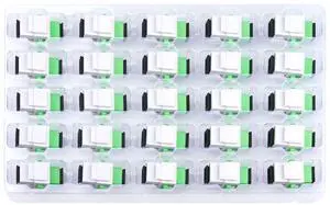 25 Pack SC/APC Fiber Optic Coupler Keystone Jack Modular for Patch Panels and Wall Plates Fiber Optic Cable Adapter SC Singlemode 25 Pack SC/APC Fiber Optic Coupler Keystone Jack Modular for Patch Panels and Wall Plates Fiber Optic Cable Adapter SC Singlemode