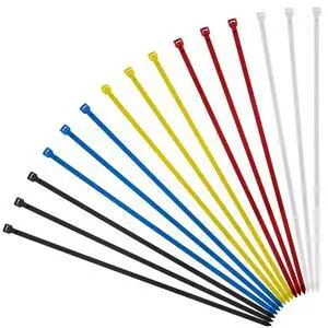 100PCS 18 Inch Colored Zip Ties, 120LBS Strength Heavy Duty, PA66 Nylon | 0.3 inch Wide, Assorted 5 Colors, Self-Locking UV Resistant Cable Ties for Color-Coded Cable Management 100PCS 18 Inch Colored Zip Ties, 120LBS Strength Heavy Duty, PA66 Nylon | 0.3 inch Wide, Assorted 5 Colors, Self-Locking UV Resistant Cable Ties for Color-Coded Cable Management