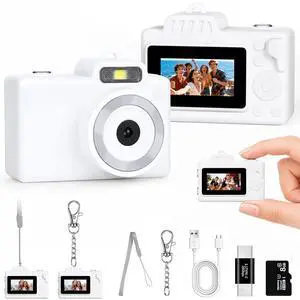 Y2K Mini Camera Keychain for Girls, Retro Lo-Fi Keychain Cam with 5 Filters | Retro Image Quality, Non Professional Camera, Keychain Clip, Y2K Birthday Gift Y2K Mini Camera Keychain for Girls, Retro Lo-Fi Keychain Cam with 5 Filters | Retro Image Quality, Non Professional Camera, Keychain Clip, Y2K Birthday Gift
