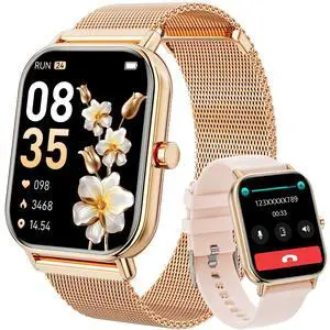 Smart Watch for Women Men, Fitness Tracker Watch for Android Phones iPhone Compatible, 1.85" Smart Watches for Women Men, 110+ Sport Modes Smartwatch (2 Strap) Smart Watch for Women Men, Fitness Tracker Watch for Android Phones iPhone Compatible, 1.85" Smart Watches for Women Men, 110+ Sport Modes Smartwatch (2 Strap)