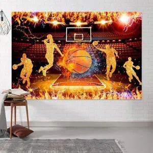 7x5ft Basketball Backdrop Banner Boy Basketball Sport Theme Party Stadiums Match Spotlight Ice and Fire Background Fans Club Home Indoor Banner Sports Theme Photography Background 7x5ft Basketball Backdrop Banner Boy Basketball Sport Theme Party Stadiums Match Spotlight Ice and Fire Background Fans Club Home Indoor Banner Sports Theme Photography Background