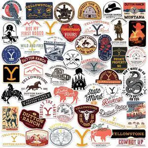 Yellowstone 50 Vinyl Stickers Waterproof Die-Cut Decals Laptop Water Bottle Yellowstone 50 Vinyl Stickers Waterproof Die-Cut Decals Laptop Water Bottle