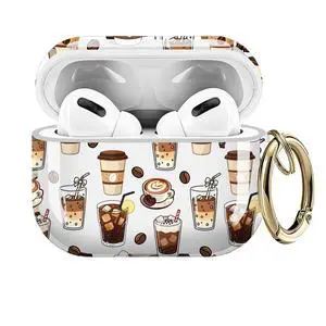 Compatible with AirPods Pro 3 Generation 2025 Case, Shockproof Cover with Golden Buckle for Women & Girls, Protective Anti-Drop Design(Coffee Cup) Compatible with AirPods Pro 3 Generation 2025 Case, Shockproof Cover with Golden Buckle for Women & Girls, Protective Anti-Drop Design(Coffee Cup)