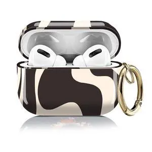 Compatible with AirPods Pro 2nd / 1st Generation Case, Shockproof Cover with Golden Buckle for Women & Girls, Protective Anti-Drop Design(Beige Artistic Pattern) Compatible with AirPods Pro 2nd / 1st Generation Case, Shockproof Cover with Golden Buckle for Women & Girls, Protective Anti-Drop Design(Beige Artistic Pattern)