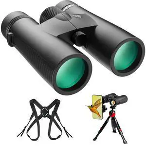15X45 HD Binoculars for Adults High Powered with Binocular Harness Strap, Phone Adapter and Tripod, IPX7 Waterproof Binoculars for Hunting Wildlife Bird Watching Cruise Ship Travel Hiking 15X45 HD Binoculars for Adults High Powered with Binocular Harness Strap, Phone Adapter and Tripod, IPX7 Waterproof Binoculars for Hunting Wildlife Bird Watching Cruise Ship Travel Hiking