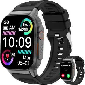 Smart Watch for Men Women, Fitness Watch Compatible with Android iOS | Dial/Answer Calls, Activity Trackers with Heart Rate/Sleep Monitor,100 Sports Modes/IP68 Waterproof, 2.01" HD Touchscreen Smart Watch for Men Women, Fitness Watch Compatible with Android iOS | Dial/Answer Calls, Activity Trackers with Heart Rate/Sleep Monitor,100 Sports Modes/IP68 Waterproof, 2.01" HD Touchscreen