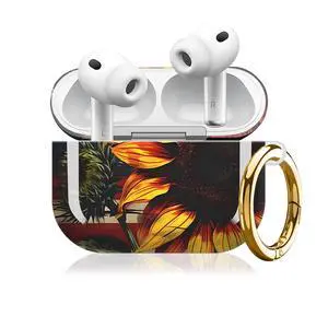 Compatible with AirPod Pro 3 Case (2025), Cute Soft TPU Protective Shockproof AirPod Pro 3rd Generation Case Cover with Golden Keychain for Women Men American Flag Sunflower Compatible with AirPod Pro 3 Case (2025), Cute Soft TPU Protective Shockproof AirPod Pro 3rd Generation Case Cover with Golden Keychain for Women Men American Flag Sunflower