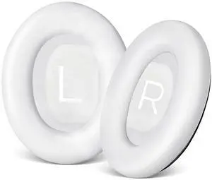 Replacement Ear-Pads Cushions for Bose QuietComfort 45 35 35ii (QC45/ QC35/ QC35ii), Premium Ear Covers Compatible with QuietComfort SE (QC SE)/ New QuietComfort Headphones (White) Replacement Ear-Pads Cushions for Bose QuietComfort 45 35 35ii (QC45/ QC35/ QC35ii), Premium Ear Covers Compatible with QuietComfort SE (QC SE)/ New QuietComfort Headphones (White)