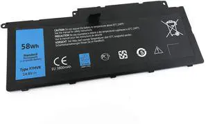 F7HVR 14.8V 58Wh New Laptop Battery for Dell Inspiron 15 7537 Insprion 17 7737 G4YJM 062VNH T2T3J F7HVR 14.8V 58Wh New Laptop Battery for Dell Inspiron 15 7537 Insprion 17 7737 G4YJM 062VNH T2T3J