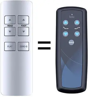 RF358C Replacement Remote Control for Ease 1.0 Adjustable Bed | Compatible with TempurPedic Ease 2.0 Adjustable Bed RF358C Replacement Remote Control for Ease 1.0 Adjustable Bed | Compatible with TempurPedic Ease 2.0 Adjustable Bed