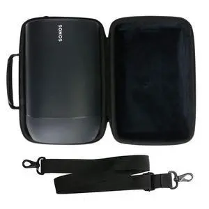 Hard Travel Case for Sonos Move Speaker and Charging Dock | Portable Travel Bag Replacement with Detachable Shoulder Strap and Handle, Shockproof EVA Shell and Soft Lining Hard Travel Case for Sonos Move Speaker and Charging Dock | Portable Travel Bag Replacement with Detachable Shoulder Strap and Handle, Shockproof EVA Shell and Soft Lining