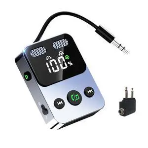 Bluetooth Transmitter Receiver, 2-in-1 Bluetooth 5.3 Adapter for TV, Airplane, Gym Equipment, Cars, PC, Supports to 2 Wireless Headphones, Cell Phones, Wireless Receiver for Car, Home Stereo Bluetooth Transmitter Receiver, 2-in-1 Bluetooth 5.3 Adapter for TV, Airplane, Gym Equipment, Cars, PC, Supports to 2 Wireless Headphones, Cell Phones, Wireless Receiver for Car, Home Stereo