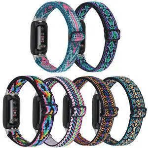 6pack Compatible with Fitbit inspire 3 Smart Watch Fitness Tracker for Women Men Bands Elastic Pattern Adjustable Nylon Fabric Strap Replacement Bracelet Stretch Soft Strap Wristbands Loop Accessories 6pack Compatible with Fitbit inspire 3 Smart Watch Fitness Tracker for Women Men Bands Elastic Pattern Adjustable Nylon Fabric Strap Replacement Bracelet Stretch Soft Strap Wristbands Loop Accessories