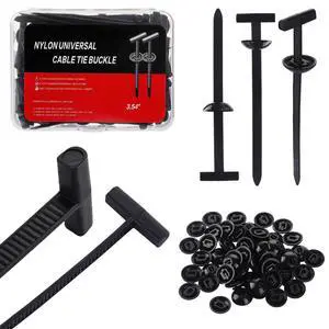 2026 Upgrade Nylon Universal Cable Tie Buckle, New Multifunctional Nylon Zip Ties, Heavy Duty Plastic Rivet T Zip Ties Style for Car Repair, Home Use and Cable Management (200 PCS) 2026 Upgrade Nylon Universal Cable Tie Buckle, New Multifunctional Nylon Zip Ties, Heavy Duty Plastic Rivet T Zip Ties Style for Car Repair, Home Use and Cable Management (200 PCS)