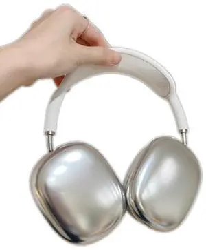 Electroplated Silver Case for AirPods Max Headphones,Soft Skin Anti-Scratch for Women Men,Protective Cover for AirPods Max Electroplated Silver Case for AirPods Max Headphones,Soft Skin Anti-Scratch for Women Men,Protective Cover for AirPods Max
