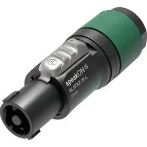 NL4FXX-W-L SpeakON 10-16 mm XX Series 4 Pole Chuck Speaker Connector Green - Large NL4FXX-W-L SpeakON 10-16 mm XX Series 4 Pole Chuck Speaker Connector Green - Large