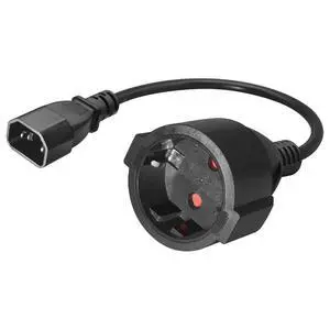 IEC 320 C14 to Europe Schuko Female Socket Short Power Cord Plug, Europe CEE7/7 Schuko Socket to C14 Plug 220v Short Power Cords 1ft,CEE7 Adapter Schuko Female Adapter,18AWG, 1ft/30cm IEC 320 C14 to Europe Schuko Female Socket Short Power Cord Plug, Europe CEE7/7 Schuko Socket to C14 Plug 220v Short Power Cords 1ft,CEE7 Adapter Schuko Female Adapter,18AWG, 1ft/30cm