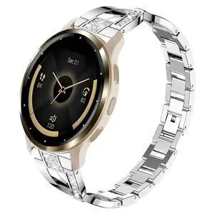 Compatible for Garmin Venu 4 41mm/Venu 3S/Venu 2S/Vivoactive 4S/Vivomove 3S Band, Women 18mm Quick Release Metal Bling Jewelry Rhinestone Strap Wristband for Forerunner 255S/265S Compatible for Garmin Venu 4 41mm/Venu 3S/Venu 2S/Vivoactive 4S/Vivomove 3S Band, Women 18mm Quick Release Metal Bling Jewelry Rhinestone Strap Wristband for Forerunner 255S/265S