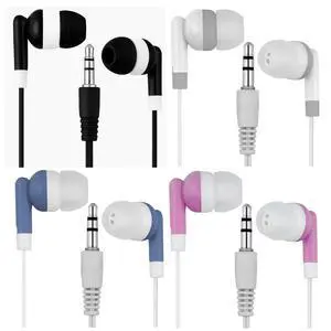 LowCostEarbuds Bulk Pack of 50 Mixed Candy Color Individually Packaged 3.5mm in-Ear Earbuds/Headphones - Great for Schools/Kids/Libraries LowCostEarbuds Bulk Pack of 50 Mixed Candy Color Individually Packaged 3.5mm in-Ear Earbuds/Headphones - Great for Schools/Kids/Libraries