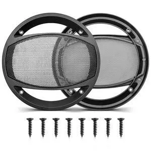 6.5 Inch Car Audio Speaker Hollow Mesh Subwoofer Grill, 6 1/2 Inch Sub Woofer Cover Grill Decorative Guard Protector W/8*Screws 6.5 Inch Car Audio Speaker Hollow Mesh Subwoofer Grill, 6 1/2 Inch Sub Woofer Cover Grill Decorative Guard Protector W/8*Screws