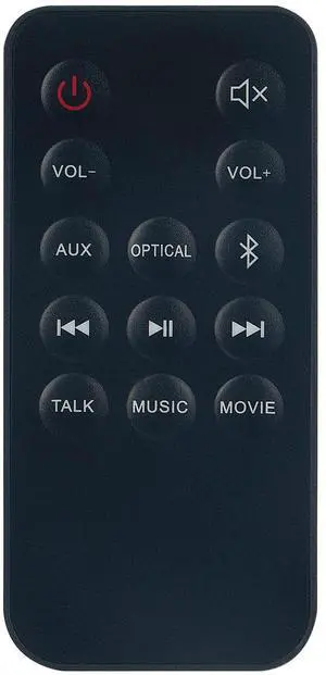 Replacement Soundbar Remote Control for Onn Soundbar 100004120 ONA18SB001 | ONA19SB003, No Programming Required Replacement Soundbar Remote Control for Onn Soundbar 100004120 ONA18SB001 | ONA19SB003, No Programming Required