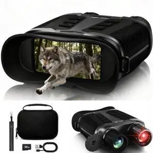 4K Night Vision Binoculars for Adults Full-Color Infrared, 8X Zoom, 1000m Long Range, 36MP Photos & 4K Video, 3.2" Screen, 4000mAh Rechargeable Battery, 32GB Card, For Hunting, Camping & Security 4K Night Vision Binoculars for Adults Full-Color Infrared, 8X Zoom, 1000m Long Range, 36MP Photos & 4K Video, 3.2" Screen, 4000mAh Rechargeable Battery, 32GB Card, For Hunting, Camping & Security