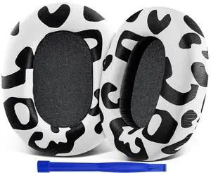 Replacement Earpads for Sony WH-1000XM5 (WH1000XM5) Noise Canceling Headphones, Ear Pads Cushions with Protein Leather and Noise Isolation Memory Foam, Added Thickness - Snow Leopard Replacement Earpads for Sony WH-1000XM5 (WH1000XM5) Noise Canceling Headphones, Ear Pads Cushions with Protein Leather and Noise Isolation Memory Foam, Added Thickness - Snow Leopard