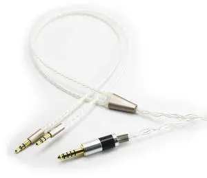 4.4mm Balanced Cable Replacement Upgrade Cable 6N OCC Copper Single Crystal Silver Plated Cord Compatible with Hifiman Sundara, Ananda, Arya, HE400SE, HE4XX, HE-400i Headphone (2x3.5mm Version) 4.4mm Balanced Cable Replacement Upgrade Cable 6N OCC Copper Single Crystal Silver Plated Cord Compatible with Hifiman Sundara, Ananda, Arya, HE400SE, HE4XX, HE-400i Headphone (2x3.5mm Version)