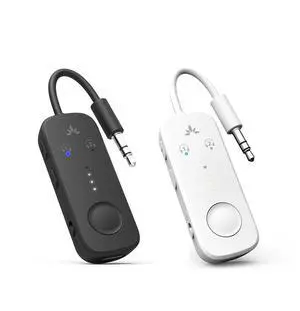 Relay - 2 Pack of Airplane Bluetooth 5.3 Adapter, Supports 2 AirPods or Headphones with aptX Adaptive & Low Latency, 3.5mm AUX Jack Wireless Audio Transmitter for Planes, Airline, Travel, TV Relay - 2 Pack of Airplane Bluetooth 5.3 Adapter, Supports 2 AirPods or Headphones with aptX Adaptive & Low Latency, 3.5mm AUX Jack Wireless Audio Transmitter for Planes, Airline, Travel, TV