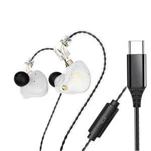 DX2 in Ear USB C Headphones & Earbuds, Noise Isolating for Running/Gym/Workouts, Type C Headset with Microphone, 3-Button Remote (White With Mic) DX2 in Ear USB C Headphones & Earbuds, Noise Isolating for Running/Gym/Workouts, Type C Headset with Microphone, 3-Button Remote (White With Mic)