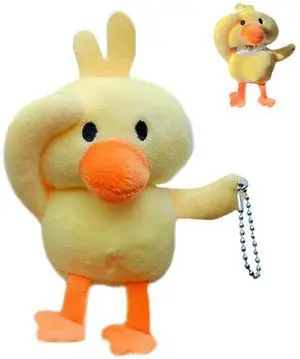 Fur Case for AirPods 1&2, Unique Cute 3D Cartoon Fluffy Plush Duck Design Funny for AirPods Cover Case with Keychain Protective Case for AirPods 1&2 Duck Orange Fur Case for AirPods 1&2, Unique Cute 3D Cartoon Fluffy Plush Duck Design Funny for AirPods Cover Case with Keychain Protective Case for AirPods 1&2 Duck Orange