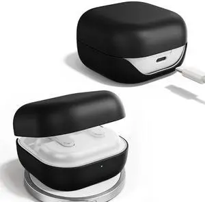 Leather Case for Samsung Galaxy Buds4 (2026), Made of Full Grain Leather, Wireless Charging, Protective Hard Cover, Headphone Accessories, for Men Women, Black Leather Case for Samsung Galaxy Buds4 (2026), Made of Full Grain Leather, Wireless Charging, Protective Hard Cover, Headphone Accessories, for Men Women, Black