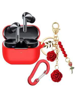 Case for Samsung Galaxy Buds 3 Case with Cute Keychain, Silicone Shockproof Protective Cover Compatible with Galaxy Buds 3 Pro Charging Box Case Cover for Women Girl (Red) Case for Samsung Galaxy Buds 3 Case with Cute Keychain, Silicone Shockproof Protective Cover Compatible with Galaxy Buds 3 Pro Charging Box Case Cover for Women Girl (Red)