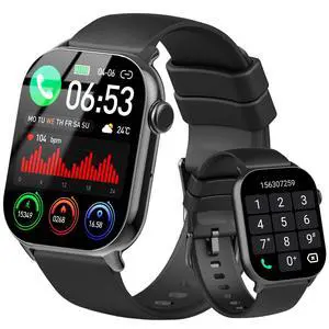 Smart Watch(Answer/Make Call), 1.96" HD Smartwatch for Men Women, 2025 New Fitness Watch with 100+ Sport Modes, Heart Rate/Sleep/SpO2/Calories Monitor, IP68 Waterproof Activity Tracker for Android iOS Smart Watch(Answer/Make Call), 1.96" HD Smartwatch for Men Women, 2025 New Fitness Watch with 100+ Sport Modes, Heart Rate/Sleep/SpO2/Calories Monitor, IP68 Waterproof Activity Tracker for Android iOS