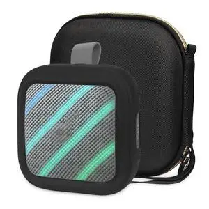 Protective Case for Anker Soundcore Boom Go 3i Bluetooth Speaker | Hard Carrying Case and Silicone Cover for Soundcore Boom Go 3i Speaker Accessories (Black Case) Protective Case for Anker Soundcore Boom Go 3i Bluetooth Speaker | Hard Carrying Case and Silicone Cover for Soundcore Boom Go 3i Speaker Accessories (Black Case)