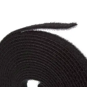 Fire Retardant Reusable Cable Ties Roll, Heat Resistant Ties, Cut to Length Roll, 1/2" Wide, 16 Feet Long - Black Fire Retardant Reusable Cable Ties Roll, Heat Resistant Ties, Cut to Length Roll, 1/2" Wide, 16 Feet Long - Black
