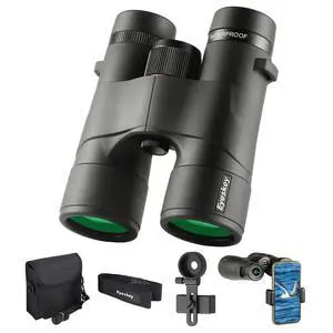 Surge 10x42 Binoculars for Adults, High-Powered Waterproof Binoculars with Phone Adapter - HD Low Light Vision for Wildlife Hunting, Marine Watching, Safari & Outdoor Adventures Surge 10x42 Binoculars for Adults, High-Powered Waterproof Binoculars with Phone Adapter - HD Low Light Vision for Wildlife Hunting, Marine Watching, Safari & Outdoor Adventures