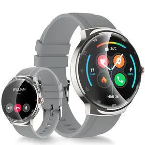 Smart Watch for Men Women, 1.43 Curved AMOLED HD Screen Fitness Tracker, 100+ Sport Modes, Heart Rate Sleep Monitor, Pedometer, Smartwatch for Android & iOS Compatible Smart Watch for Men Women, 1.43 Curved AMOLED HD Screen Fitness Tracker, 100+ Sport Modes, Heart Rate Sleep Monitor, Pedometer, Smartwatch for Android & iOS Compatible