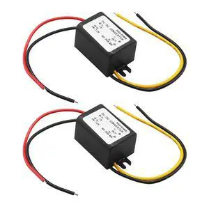 2Pcs 12V to 3V 3A Step-Down Power Supply Module Compatible with Car Power Over-Temperature Over-Current Short Circuit Protection 32x17mm Black 2Pcs 12V to 3V 3A Step-Down Power Supply Module Compatible with Car Power Over-Temperature Over-Current Short Circuit Protection 32x17mm Black